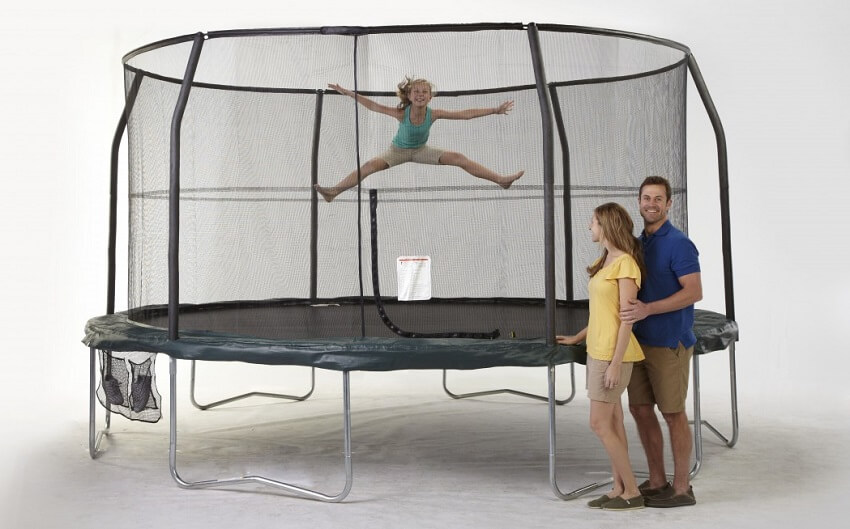 JumpKing JumpPod 15 foot Trampoline and Enclosure