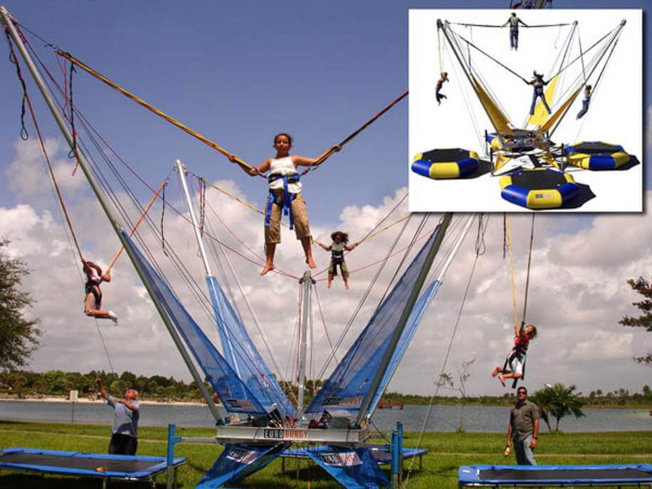 type of trampoline - bungee trampoline