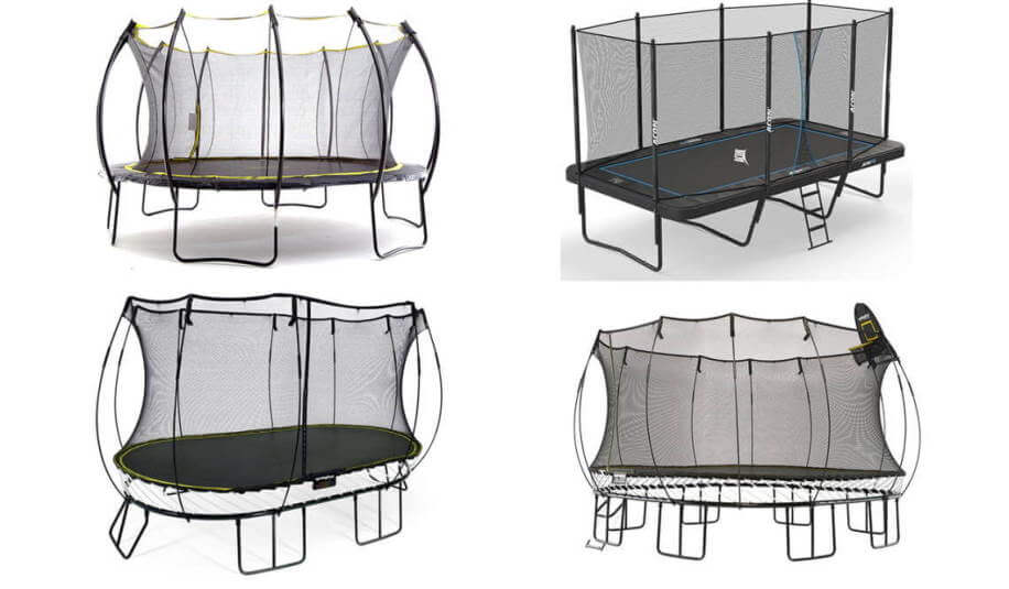 different trampoline type and shapes