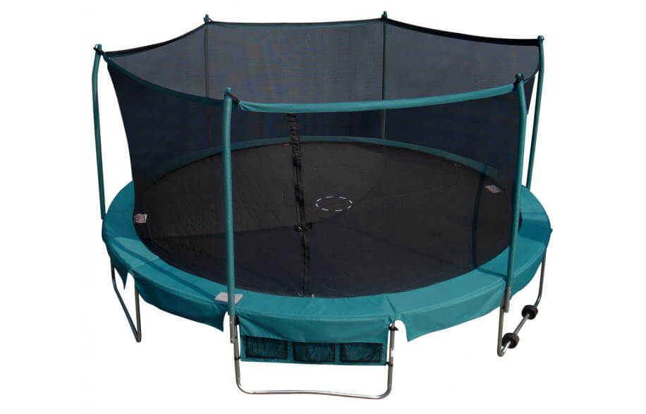 trainor sports 4.6m (15 foot) outdoor trampoline with wheels