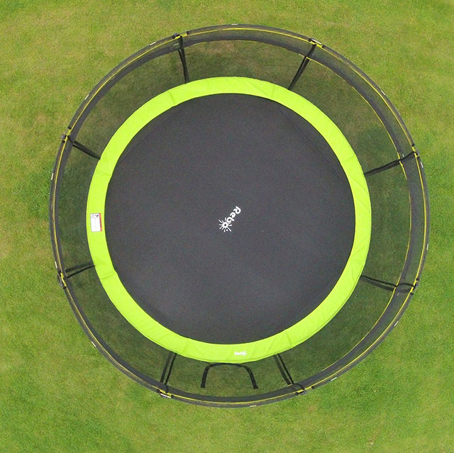 Rebo Oval Base Jump 2 Trampoline With Halo II Enclosure 8 x 11FT 