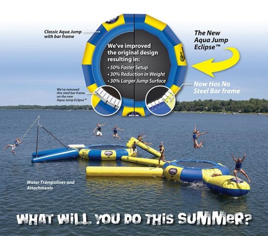 Rave Aqua Jump Eclipse 200 Water Trampoline - ProTrampolines