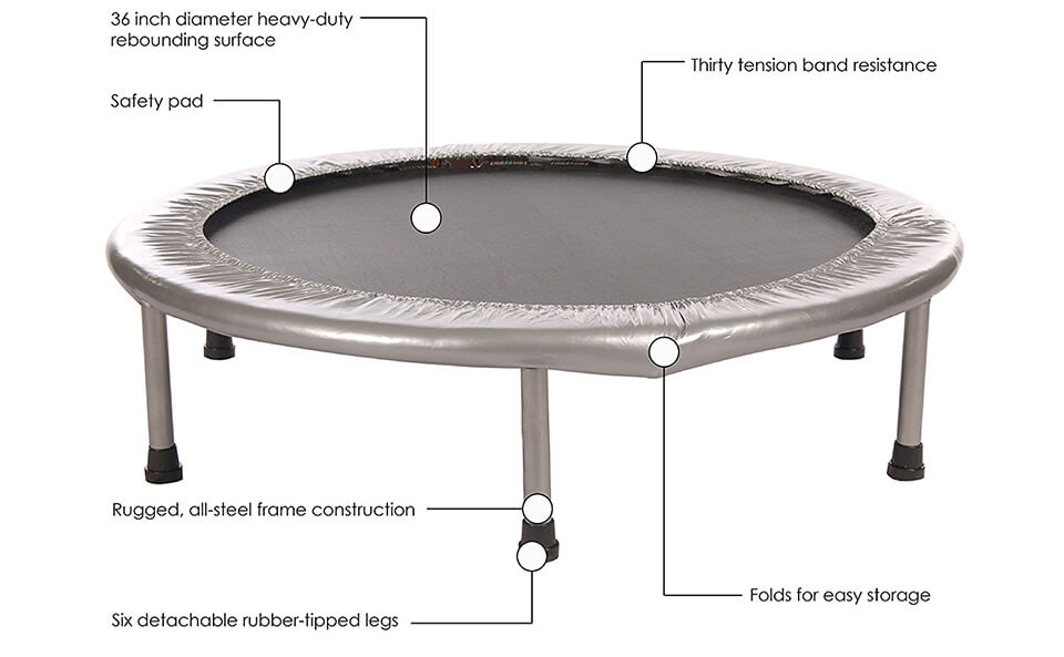 Stamina oval online trampoline