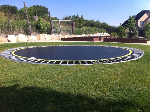 Installing shop a trampoline