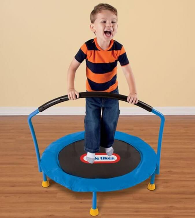 Little Tikes 3ft indoors mini trampoline for 5 year olds