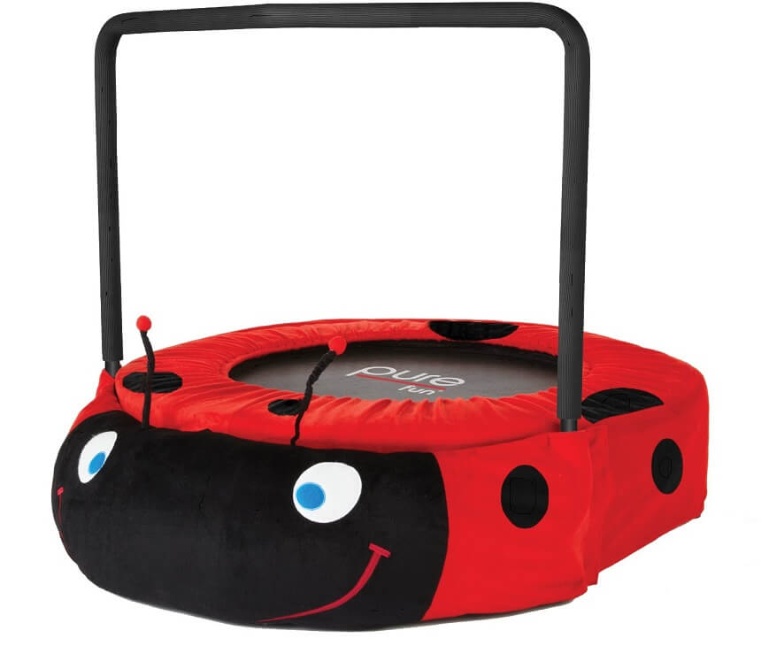 Pure Fun Ladybug mini trampoline for 3 year olds