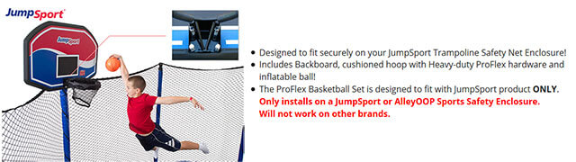 basketball set for jumpsport trampoline