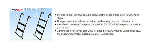 jumpsport trampoline ladder