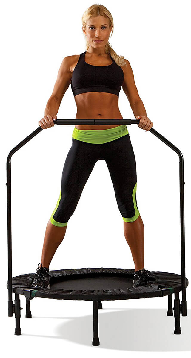 Marcy Foldable Trampoline Cardio Trainer with Handle