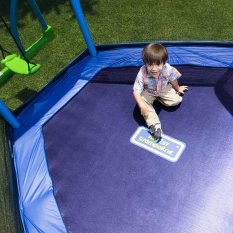bounce pro 7-foot my first trampoline in blue color