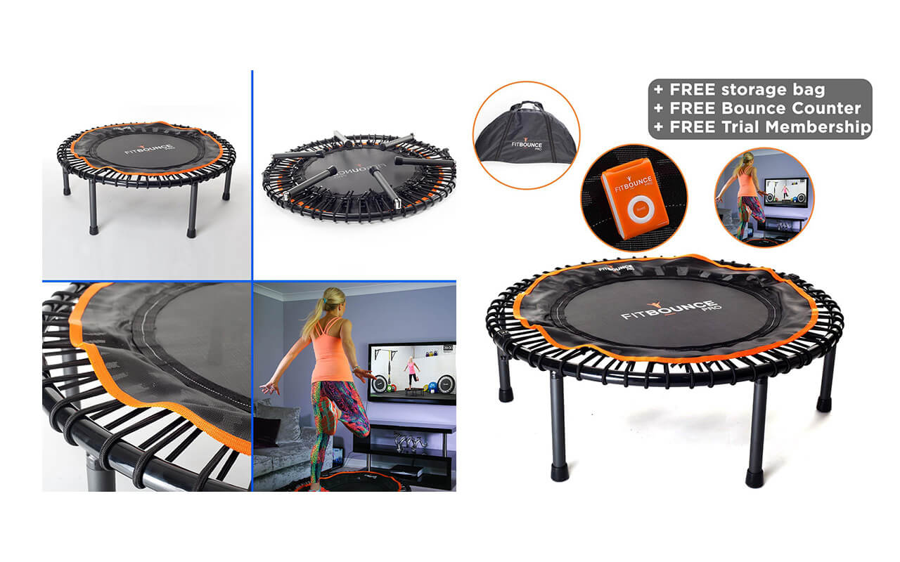 ACON FIT Round Fitness trampoline with handlebar