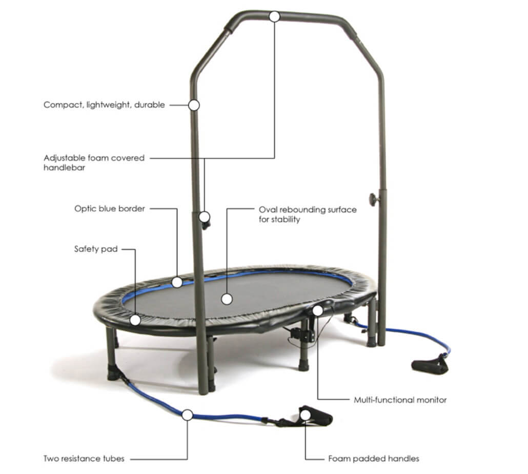 Stamina oval shop fitness trampoline