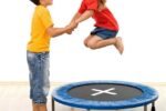 children jumping on Ultega 38" mini trampoline