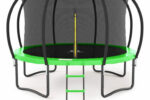 jumpzylla trampoline 14ft round outdoor trampoline with green padding