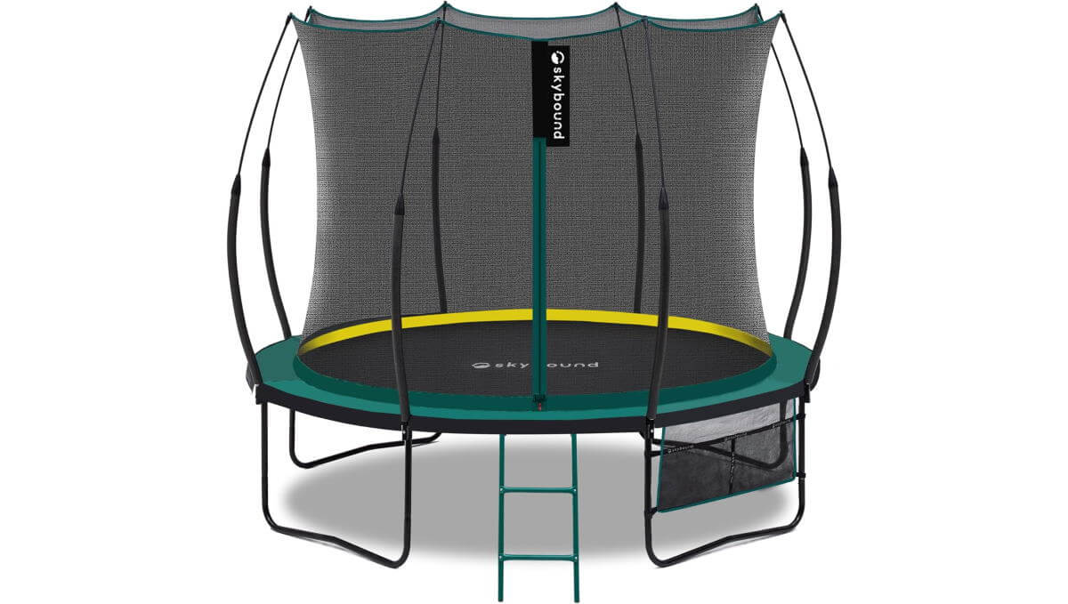 SkyBound springless trampoline - green