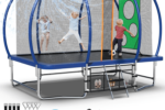 tatub blue rectangle trampoline