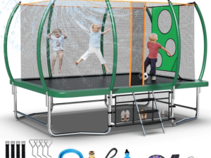 tatub green ractangle trampoline