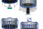 zupapa range of round trampolines - from 10ft to 16ft