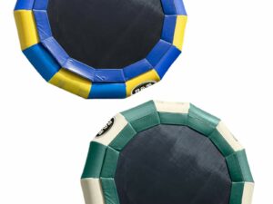 Rave Sports Eclipse water trampoline in blue and green colour