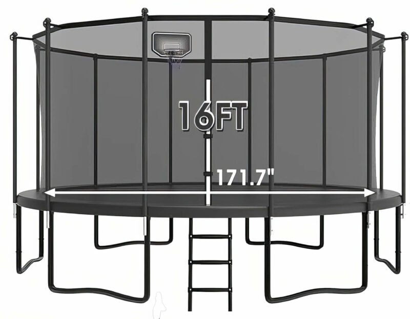 YORIN Trampoline 16ft Black
