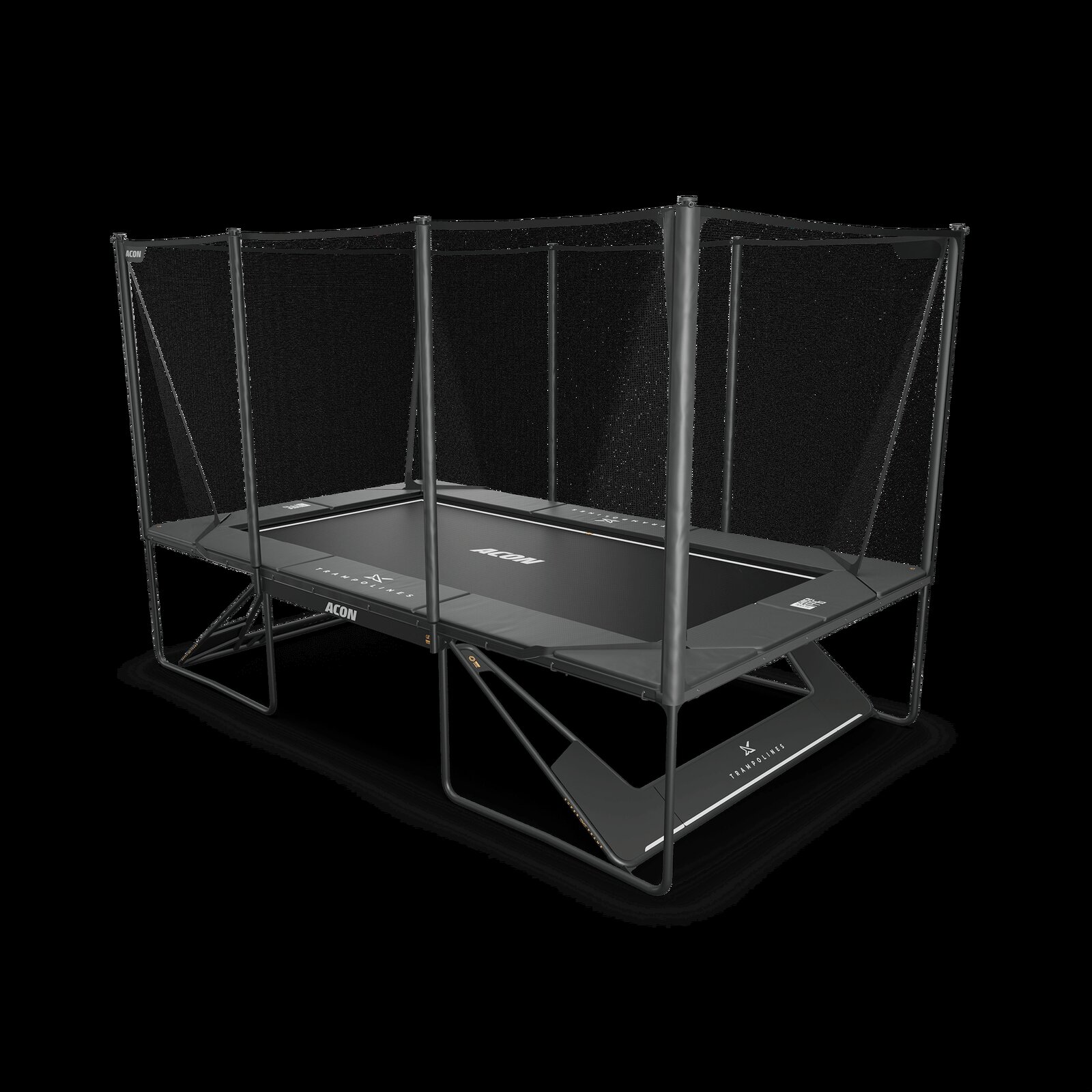 ACON X 17ft black rectangular trampoline