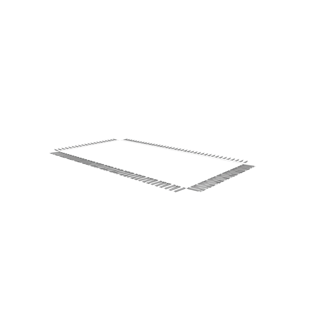 ACON X Performance Springs assembly at 9.6 inches — the spring system on the 17ft rectangular trampoline